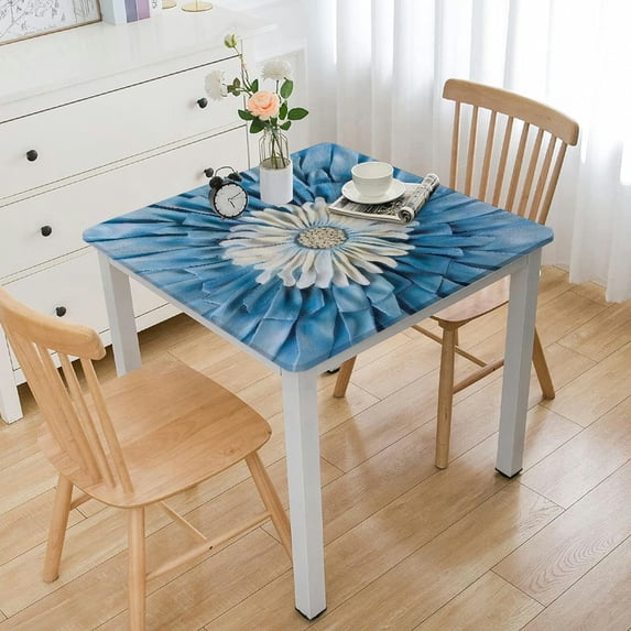 Acheng Flower Square Tablecloth Great for Home Kitchen/Parties/Holiday Dinner 100% Polyester Fiber 40*40