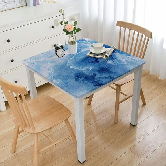 Acheng Flowers Square Fitted Table Cloths 100% Polyester Fiber 40*40