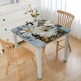 thumbnail image 1 of Acheng Flowers Square Tablecloth Washable for Home Kitchen Outdoor Decoration 100% Polyester Fiber 40*40, 1 of 8