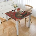 thumbnail image 1 of Acheng Flowers Square Tablecloth for Picnic Dining Kitchen Farmhouse 100% Polyester Fiber 36*36, 1 of 8