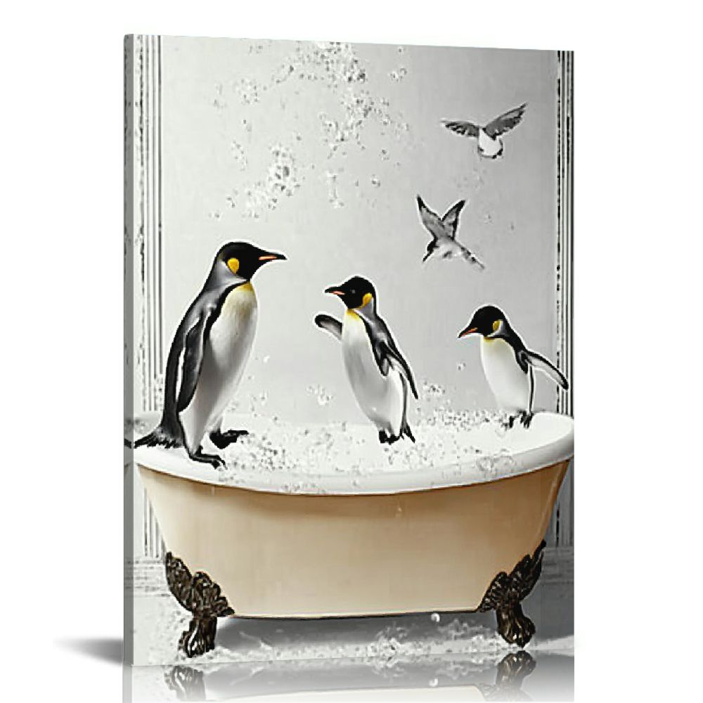 Acheng Framed Bathroom Decor Wall Art, Black and White Bathroom Decor ...