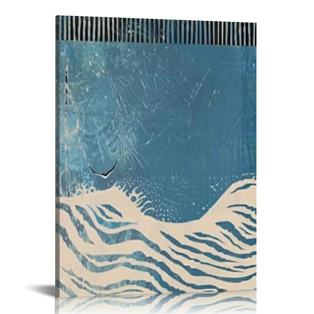 Acheng Framed Canvas Wall Art, Abstract Color Blocks Shapes ...