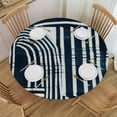 thumbnail image 1 of Acheng Geometric Abstract Art Round Tablecloth Washable for Home Kitchen Outdoor Decoration 100% Polyester Fiber Outdoor Fitted 38-42, 1 of 8
