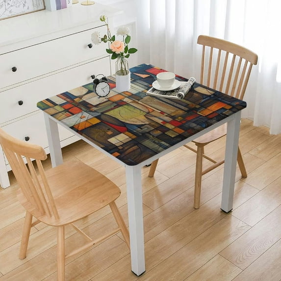 Acheng Geometric Shapes Tablecloth 100% Polyester Fiber 40*40