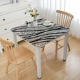 thumbnail image 1 of Acheng Glitter Wavy Lines Dots of Light Square Tablecloth Great for Home Kitchen/Parties/Holiday Dinner 100% Polyester Fiber 46*46, 1 of 8