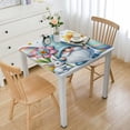 thumbnail image 1 of Acheng Gnome Easter Eggs Rabbits Square Tablecloth 100% Polyester Fiber Easter 40*40, 1 of 8