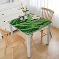 thumbnail image 1 of Acheng Green Leaf Pattern Square Tablecloth for Picnic Dining Kitchen Farmhouse 100% Polyester Fiber 46*46, 1 of 8