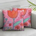 thumbnail image 1 of Acheng Happy Mothers Day Pillow Covers ,I Love MOM Pink Love Heart Decorative Pillow Cases Holiday Decorations Mothers Gift Throw Cushion Case for Home Couch Sofa Living Room  2pcs 20x20in, 1 of 6