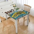 thumbnail image 1 of Acheng Hawaii Bird Boat Square Tablecloth 100% Polyester Fiber 36*36, 1 of 8