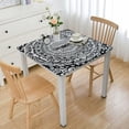 thumbnail image 1 of Acheng Intricate Line Drawings Square Tablecloth for Picnic Dining Kitchen Farmhouse 100% Polyester Fiber 46*46, 1 of 8