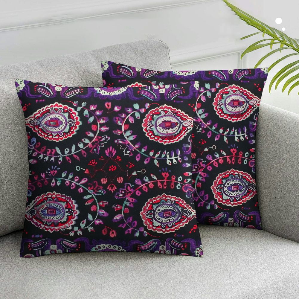 Acheng Large Pillow Cover, Decorative Mandala Pillow Sham, Indian ...