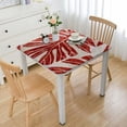 thumbnail image 1 of Acheng Leaf Pattern Square Tablecloth Waterproof Resistant Fabric 100% Polyester Fiber 40*40, 1 of 8