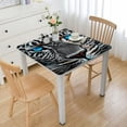 thumbnail image 1 of Acheng Leopard Spots Square Tablecloth with Elastic Edge 100% Polyester Fiber 36*36, 1 of 8