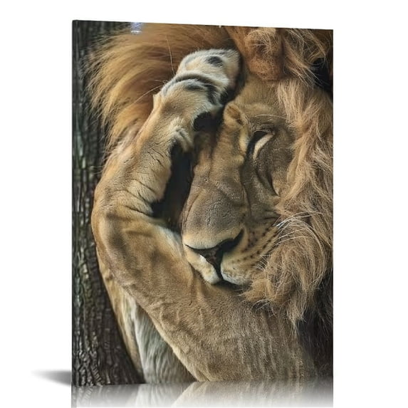 Acheng Lion Wall Art Funny Lion Poster Top Animal Canvas Posters And Prints Living Room Bedroom Wall Decor Poster Decorative Painting Canvas Wall Art Living Room Posters Bedroom Painting 16x20 in