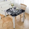 thumbnail image 1 of Acheng Moon Stars Psychedelic Art Square Tablecloth with Elastic Edge 100% Polyester Fiber 52*52, 1 of 8
