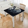 thumbnail image 1 of Acheng Moon Stars Space Art Square Tablecloth Outdoor Fitted 100% Polyester Fiber 40*40, 1 of 8