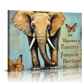 thumbnail image 1 of Acheng  Motivational Elephant Canvas Wall Art Elephant Painting Wall Decor Framed Inspirational Posters Home for Living Room Bedroom Bathroom Decoration  20x16in, 1 of 6