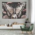 thumbnail image 1 of Acheng Mushroom Skull Tapestry for Bedroom Hippie Butterfly Tapestry Aesthetic Pink Tri-ppy Moon and Stars Tapestry Wall Hanging for College Dorm Room Decor Living Room  60x40in, 1 of 7