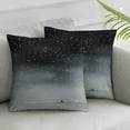 thumbnail image 1 of Acheng  Ombre Black Grey White Galaxy Throw Pillow Covers for Couch Sofa Bed, Set of 2 Modern Decorative Pillows Cushion Covers, Abstract Art Space Outer Sky Pillow White, 1 of 6