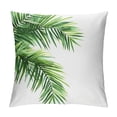 thumbnail image 1 of Acheng Palm Leaves with Lush Branches and Leaves Tropical Jungle Palm Leaves Plush Pillowcase White, 1 of 5
