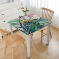 thumbnail image 1 of Acheng Palm Tree Square Fitted Tablecloth 100% Polyester Fiber 52*52, 1 of 8