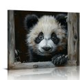 thumbnail image 1 of Acheng Panda Print, Panda Art, Animal Art, Baby Animals, Panda Baby Art, Panda Prints Or Artwork, Baby Panda Print, Baby Animals Print, Canvas Prints, Wall Decor pattern2, 1 of 6