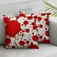 thumbnail image 1 of Acheng Pillow Covers Farmhouse Pillow Covers Throw Pillow Covers Paint Splatter Pattern Grunge for Xmas Gifts Sofa Bedroom Car Home Pillow Cover ,Set of 2 White, 1 of 6