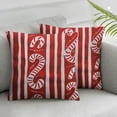 thumbnail image 1 of Acheng Pillow Covers Set of 2 Candy Cane, Throw Pillow Cases Christmas Candy Cane Pillowcase Cushion Cover Decorative for Indoor Outdoor Home Sofa Bedroom Livingroom, Red White, 1 of 6