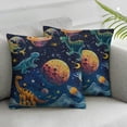 thumbnail image 1 of Acheng Pillowcase Standard/Queen Size, Funny Space Dinosaur Print Pattern Pillow Covers  Pac Soft Pillow Cases with Zipper White, 1 of 6
