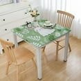thumbnail image 1 of Acheng Rabbit Leaves Square Tablecloth Outdoor Fitted 100% Polyester Fiber 46*46, 1 of 8