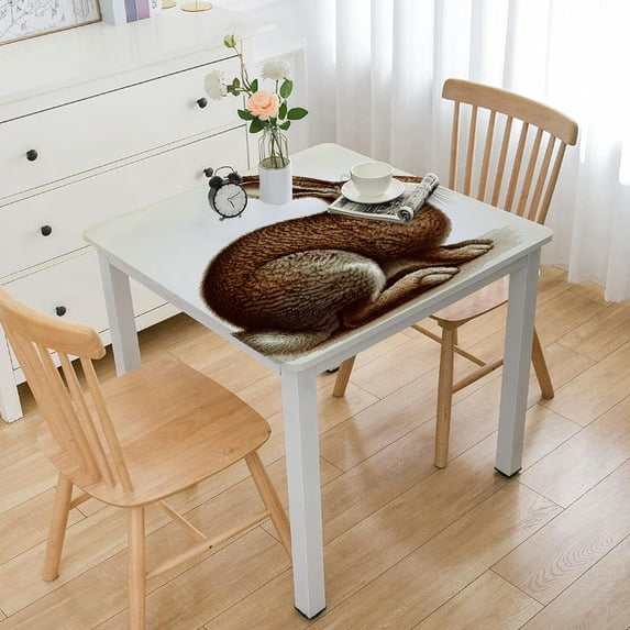 Acheng Rabbit Square Tablecloth 100% Polyester Fiber 52*52