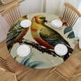 thumbnail image 1 of Acheng Round Table Cover, 100% Polyester Fiber, Wrinkle Resistant, Easy to Clean, for Indoor and Outdoor Dining 42-46, 1 of 8