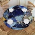 thumbnail image 1 of Acheng Round Tablecloth 0_0 (65) - Polyester Fiber, Machine Washable, Holiday Home Decor 54-58, 1 of 8
