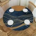 thumbnail image 1 of Acheng Round Tablecloth 100% Polyester Fiber Multiple Sizes Machine Washable 38-42, 1 of 8