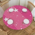thumbnail image 1 of Acheng Round Tablecloth - The Dazzling Stars and Dreamy Night Sky - Multiple Sizes - Machine Washable 42-46, 1 of 8