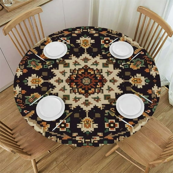 Acheng Round Tablecloth - The Perfect Table Decoration for Any Occasion 31-35