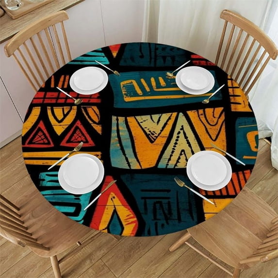 Acheng Round Tablecloth - The Perfect Table Decoration for Any Occasion 54-58