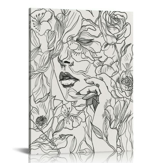 Acheng Rustic Vintage White daisy Flower in Bottle Theme Artwork for Walls Canvas Prints Farmhouse Countryside Flower Painting Framed Home Decoration For Bathroom Bedroom Living Room picture 1