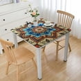 thumbnail image 1 of Acheng Sacred Geometry Square Fitted Table Cloths 100% Polyester Fiber 36*36, 1 of 8