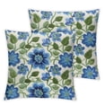 thumbnail image 1 of Acheng Set of 2 Decorative Throw Pillow Covers Couch Square Pillowcases Cushion for Bedroom Sofa Farmhouse Decor (Two Sides Print) 18x18in, 1 of 7