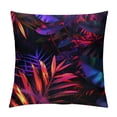 thumbnail image 1 of Acheng Short Plush Pillowcase 1 Piece - Palm Leaves with Lush Branches and Leaves, Tropical Jungle Palm Leaves with Charming Colors White, 1 of 5