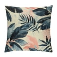 thumbnail image 1 of Acheng Short Plush Pillowcase 1 Piece - Palm Leaves with Lush Branches and Leaves, Tropical Jungle Palm Leaves with Charming Colors White, 1 of 5