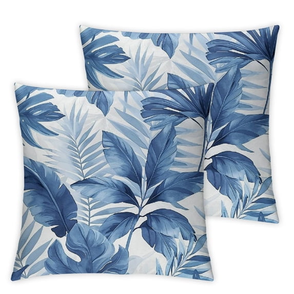 Acheng Short Plush Pillowcase Cushion 2-Piece Set White