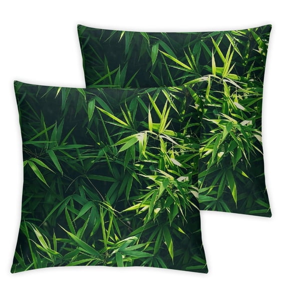 Acheng Short Plush Pillowcase Cushion 2-Piece Set White