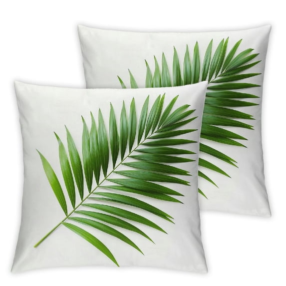 Acheng Short Plush Pillowcase Cushion 2-Piece Set White