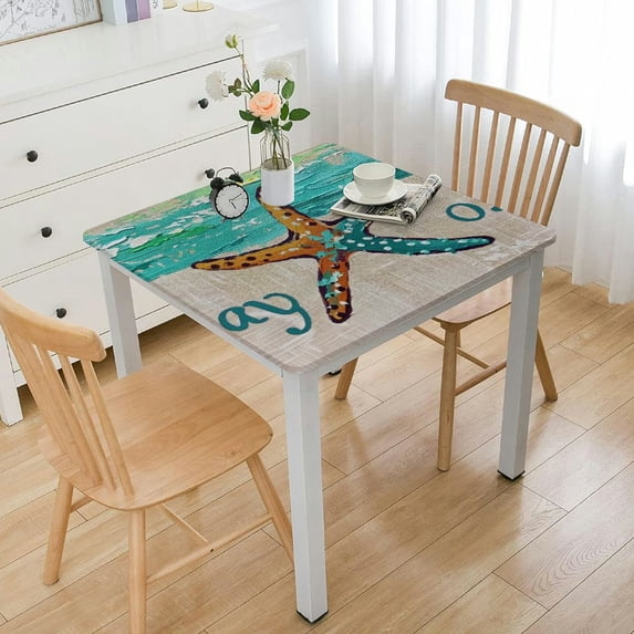 Acheng Starfish Square Tablecloth 100% Polyester Fiber 46*46