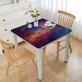 thumbnail image 1 of Acheng Stars Clouds Galaxy Square Tablecloth Waterproof 100% Polyester Fiber 52*52, 1 of 8