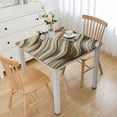 thumbnail image 1 of Acheng Striped Pattern Square Tablecloth with Elastic Edge 100% Polyester Fiber 40*40, 1 of 8
