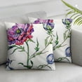 thumbnail image 1 of Acheng Summer Floral Square Pillowcases Home Decor for Bed Set of 2 Elegant Floral Bed Room Decoration White, 1 of 6