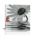thumbnail image 1 of Acheng Sunflower Canvas Wall Art Prints Ladybird on Floral Picture Painting Black and White Wall Decor for Home Kitchen Bathroom Ready to Hang 20x20in, 1 of 5